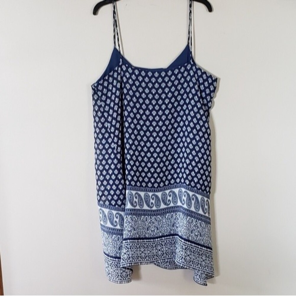 Two by Vince Camuto Blue & Off White Dress Size Large - Picture 2 of 6